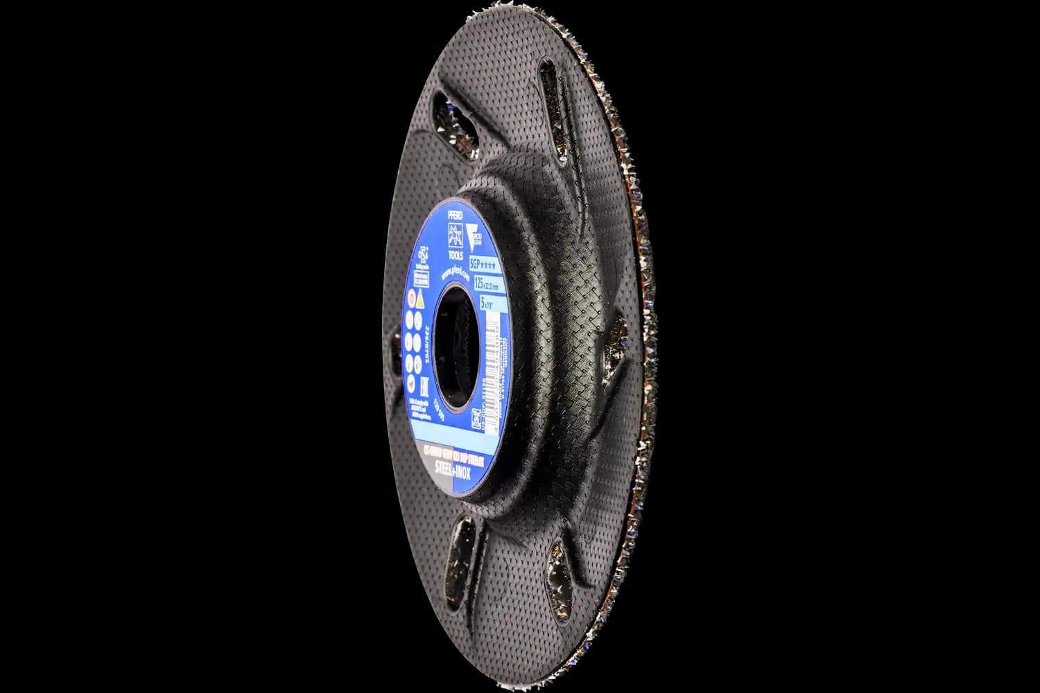 CC-GRIND VIEW taşlama diski 125x22.23 mm Profesyonel Seri SGP STEELOX çelik/paslanmaz çelik için 4