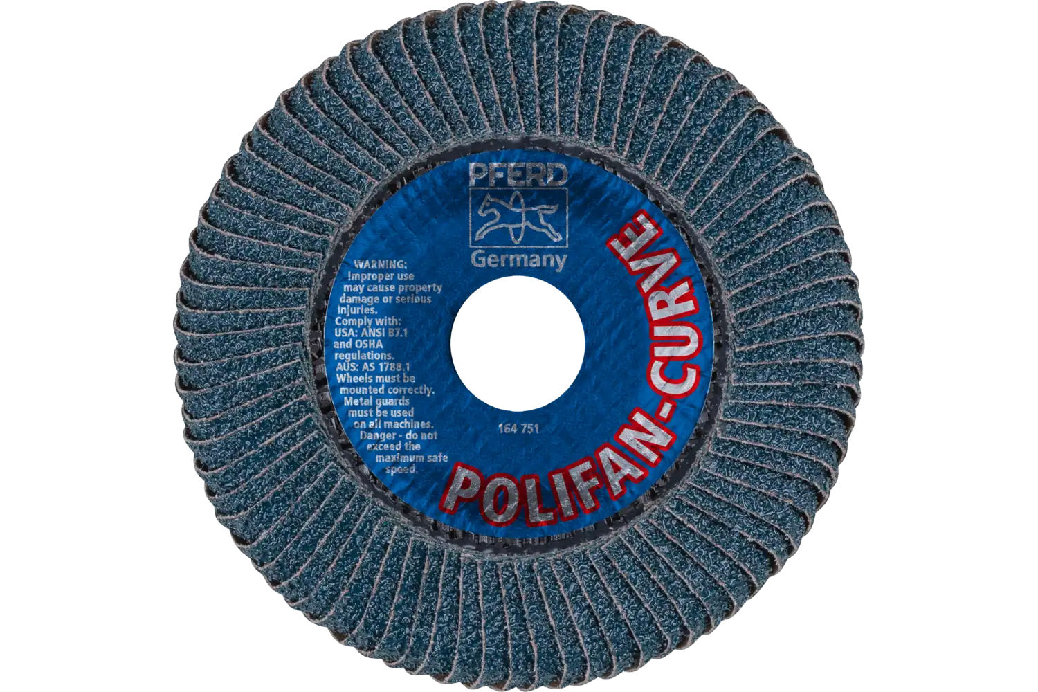 POLIFAN CURVE flap taşlama diski PFR 115x22,23 mm genişlik L Z40 SGP STEELOX çelik/paslanmaz çelik için 3