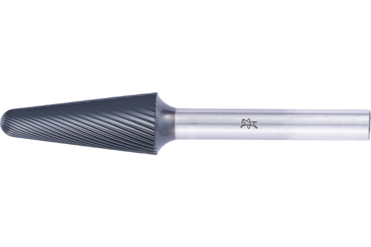 Yüksek performanslı karbür çapak alma frezesi konik tip KEL çap 12x30 mm sap çapı 6 mm Z5 HICOAT kaplamalı, üniversal ince 1