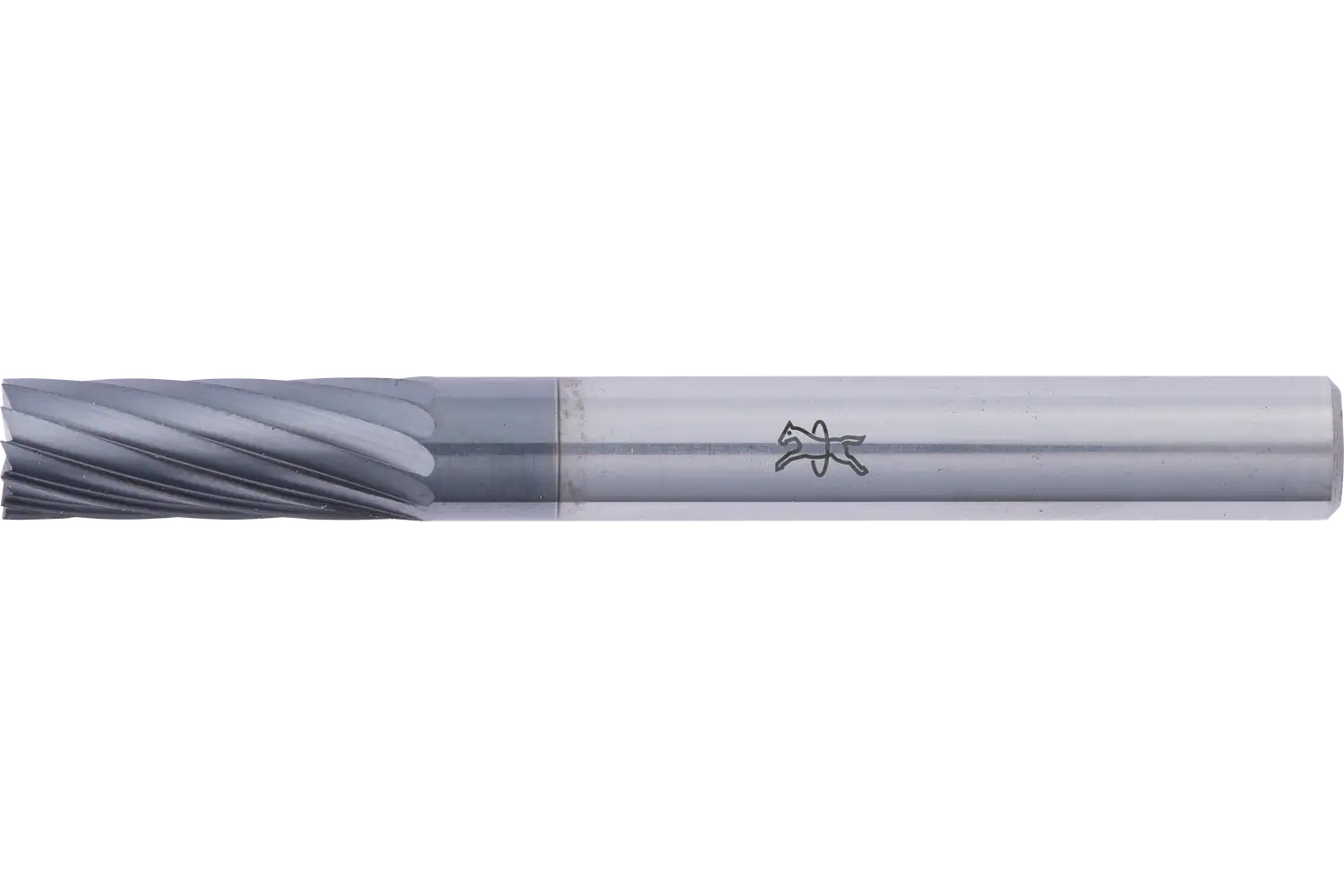 Yüksek performanslı karbür çapak alma frezesi silindirik tip ZYAS uç kesimli çap 06x16 mm sap çapı 6 mm Z3 HICOAT kaplama, üniversal orta 1