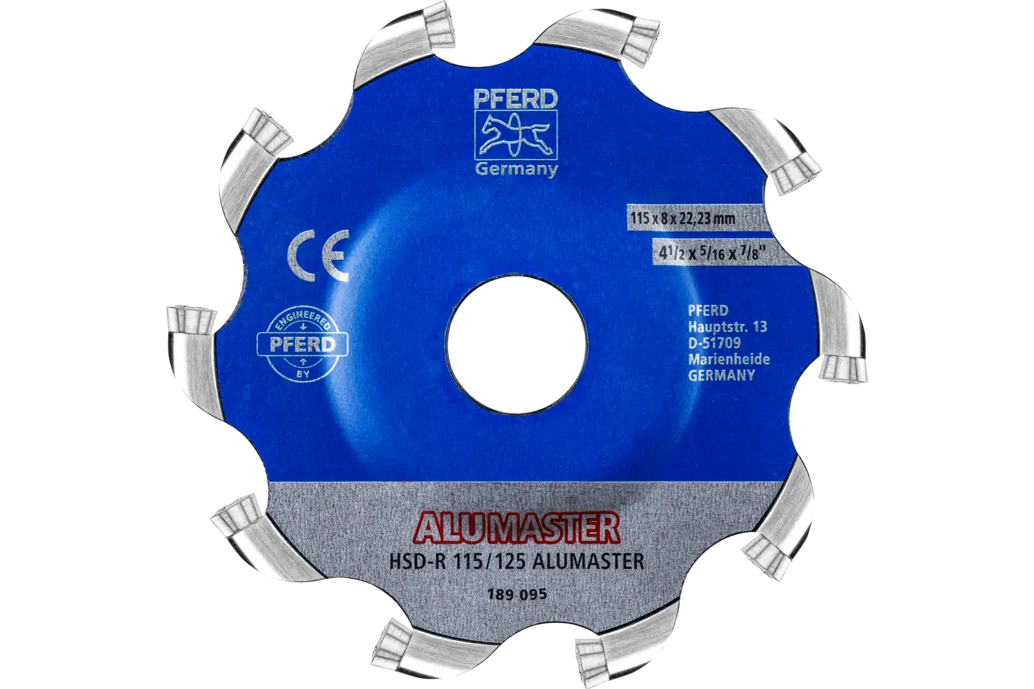 Yüksek performanslı frezeleme diski ALUMASTER R çap 115 mm açılı taşlama makineleri için alüminyum üzerinde çalışma 2