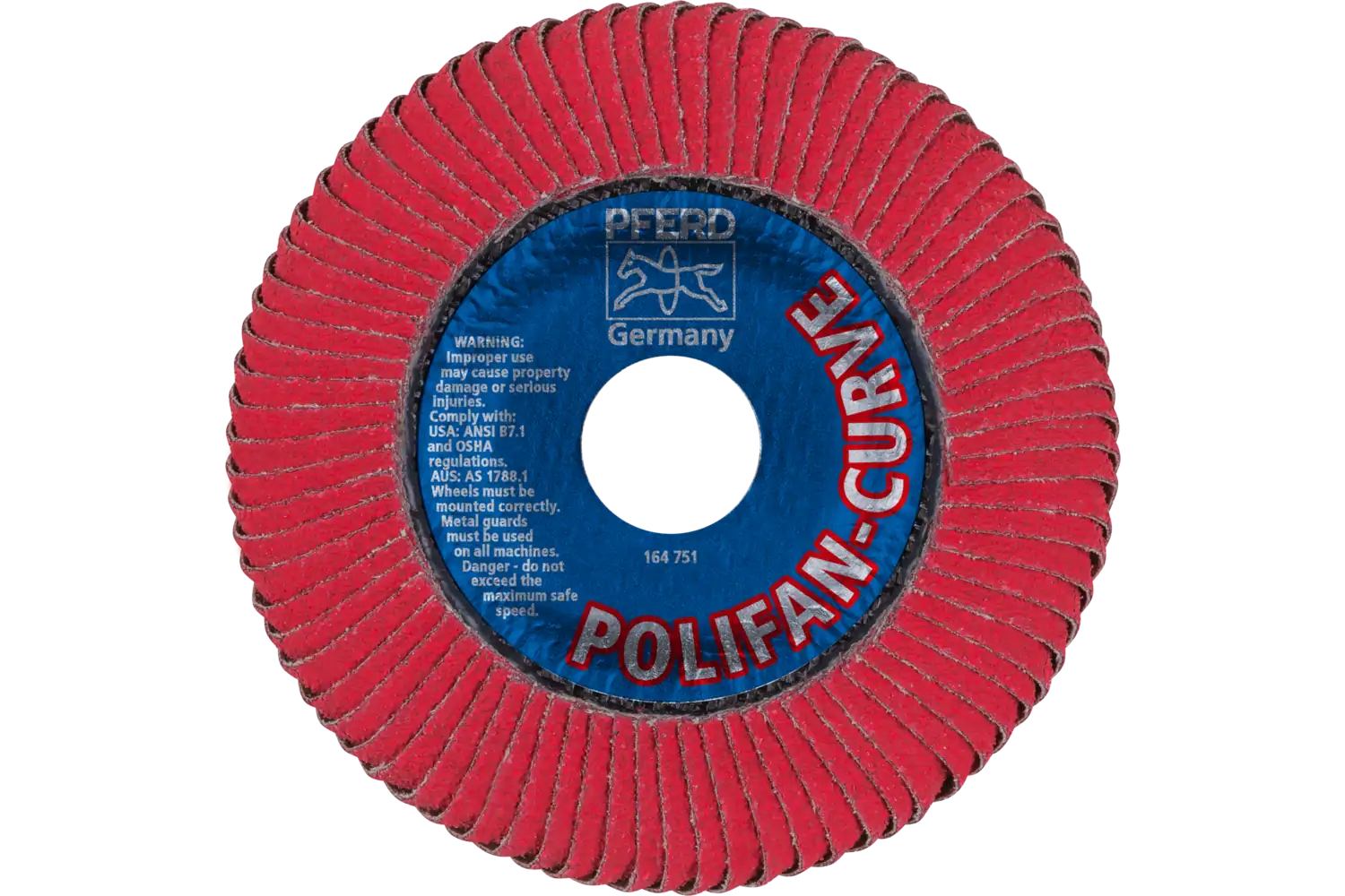 POLIFAN CURVE flap taşlama diski PFR 115x22,23 mm genişlik L CO60 SGP STEELOX çelik/paslanmaz çelik için 3