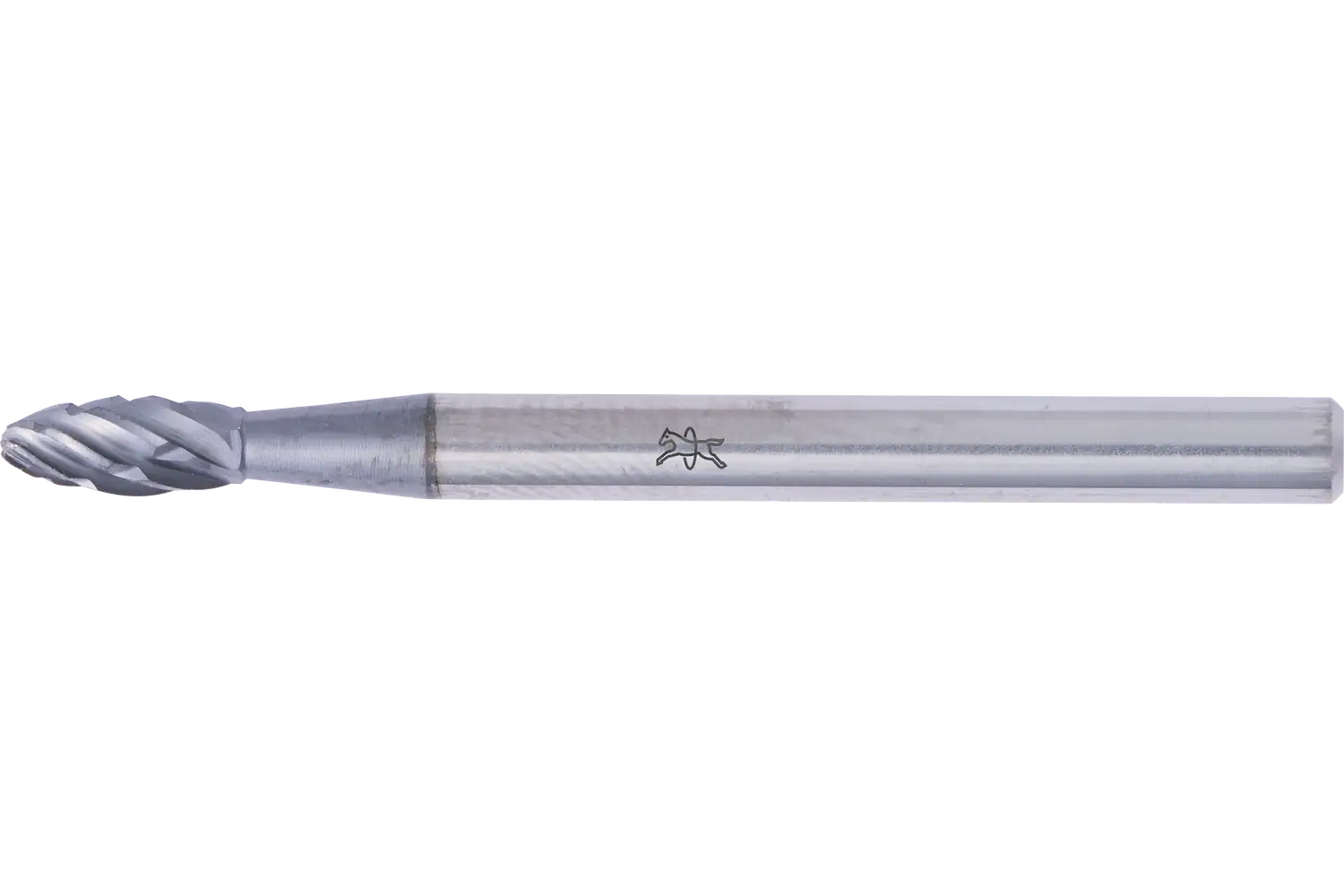 Yüksek performanslı karbür çapak alma frezesi ALLROUND alev tipi B çap 03x07 mm sap çapı 3 mm HICOAT kaplamalı, çelik için 1