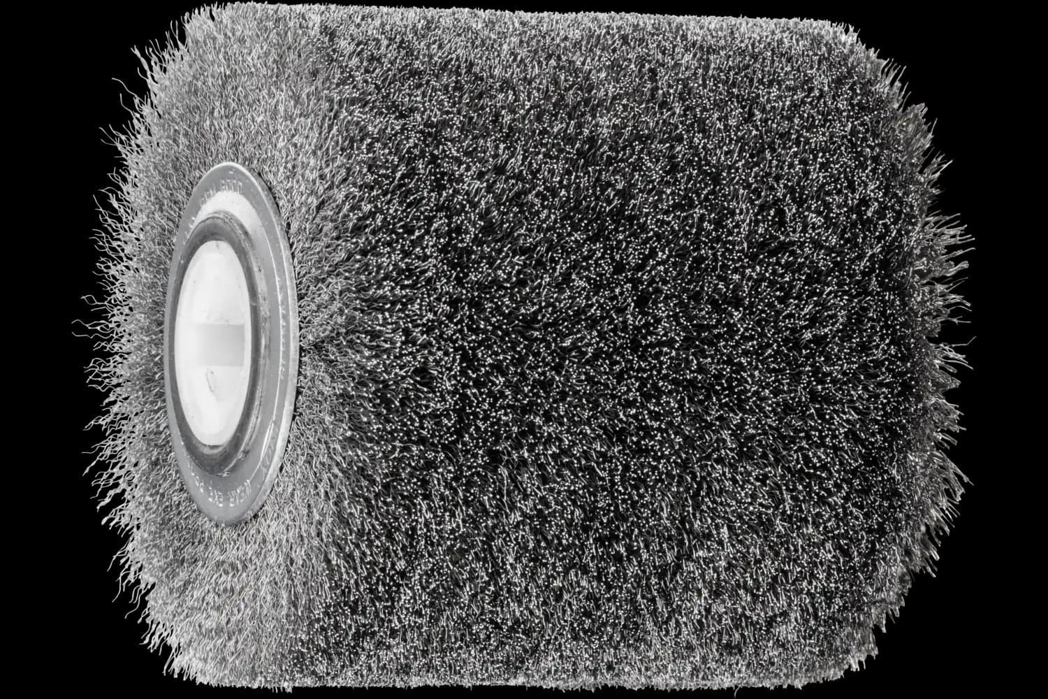 Dairesel fırça WBU çap 100x100x19,1 mm delik paslanmaz çelik tel çapı 0,20 parlatma makinesi 1