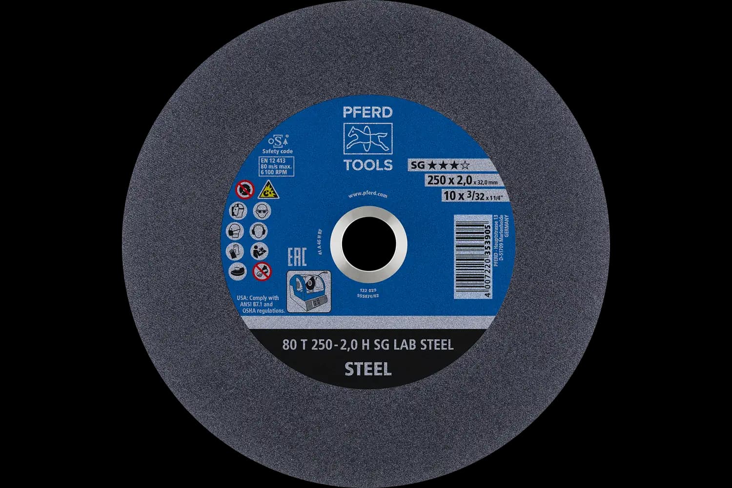 Laboratuvar kesme taşları SG LAB STEEL ★★★☆