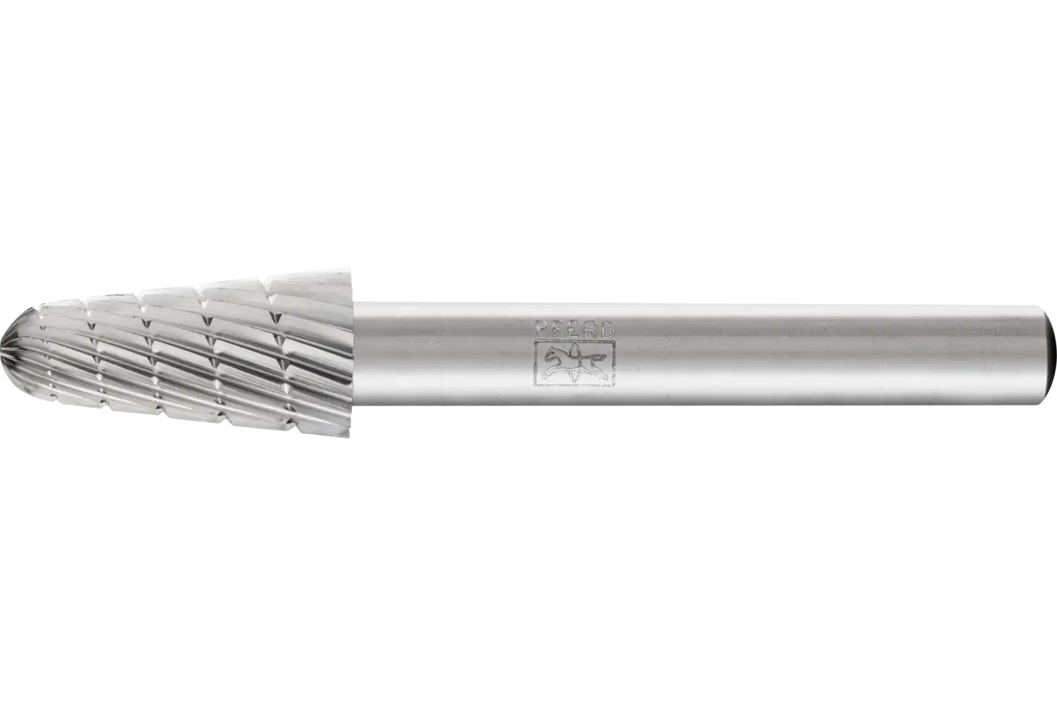 HSS döner kesici konik tip radyüs uçlu L çap 10x20 mm sap çapı 6 mm Z 3 üniversal orta ince talaş ayırıcılı 1