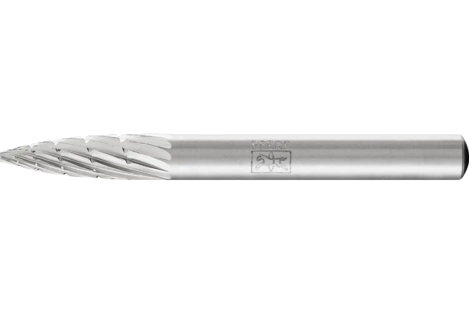 HSS döner kesici mermi şekli K çap 06x18 mm sap çapı 6 mm Z 3 Üniversal orta ince talaş kırıcı 1
