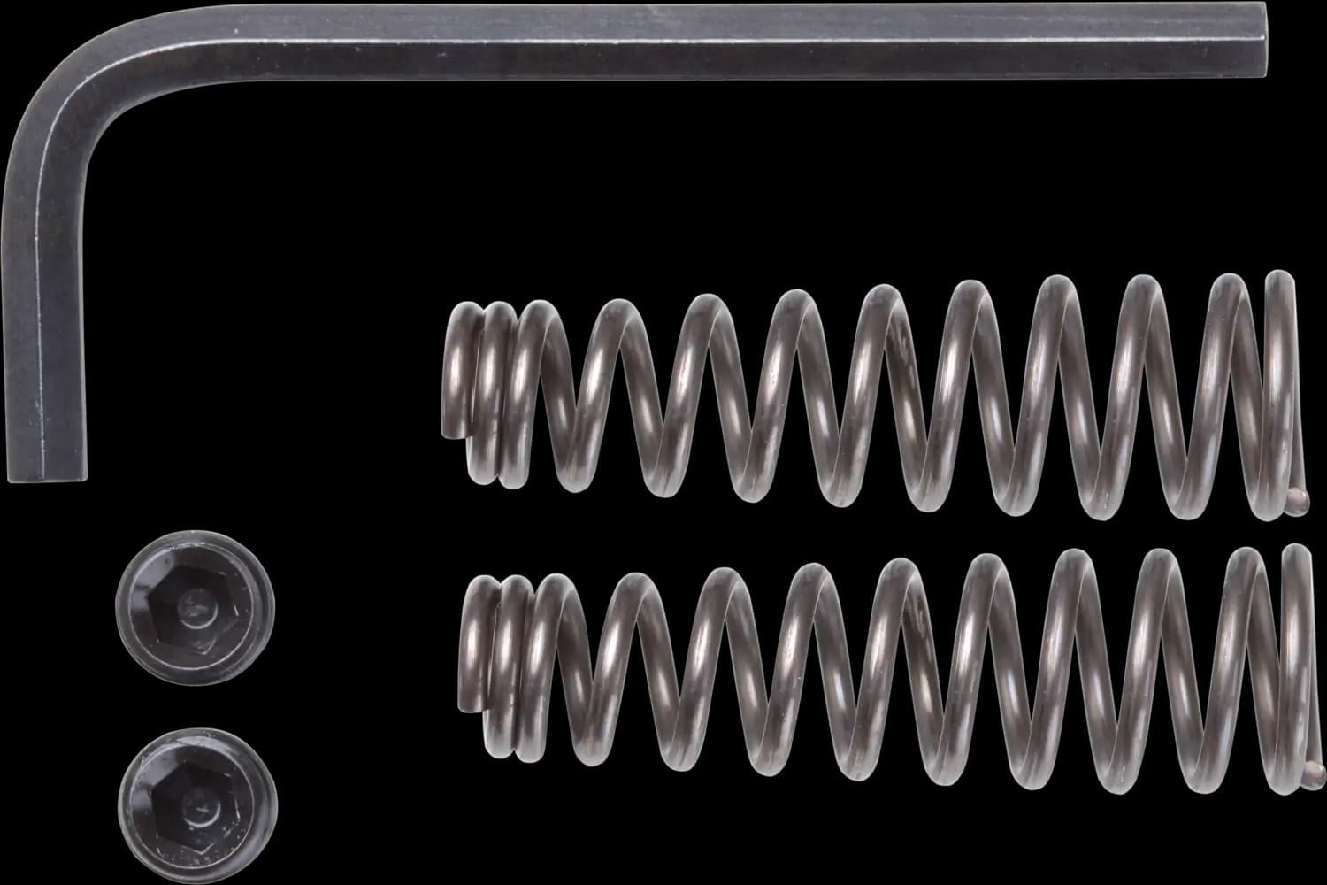 Bimetal delik testereler için tamir takımı çıkartma yayı, vidalar, altıgen soket anahtar ile 1