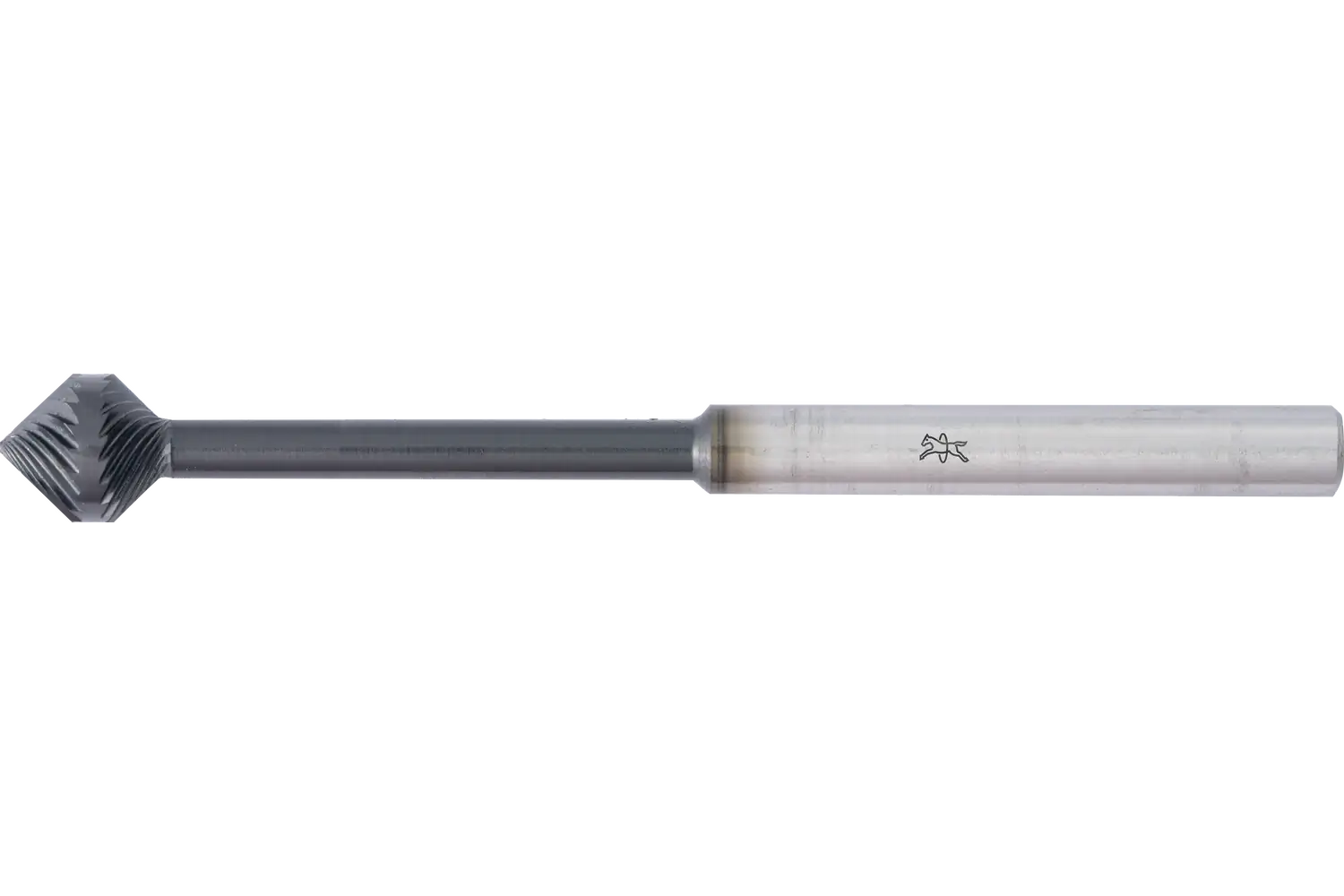 Yüksek perf. karbür çapak alma frezesi KSK-WKN çap 10x11 mm sap çapı 6x75 mm Z3 HICOAT kaplama, robotik özel şekilli pah kırma/çapak alma 1