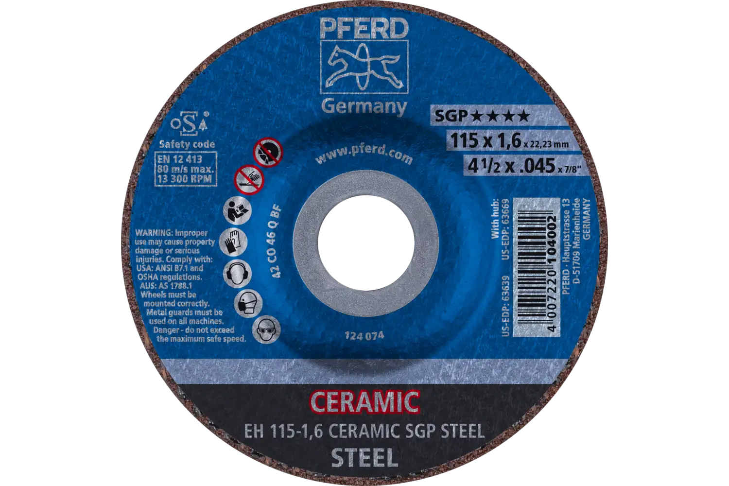 Kesme taşları CERAMIC SGP STEEL ★★★★