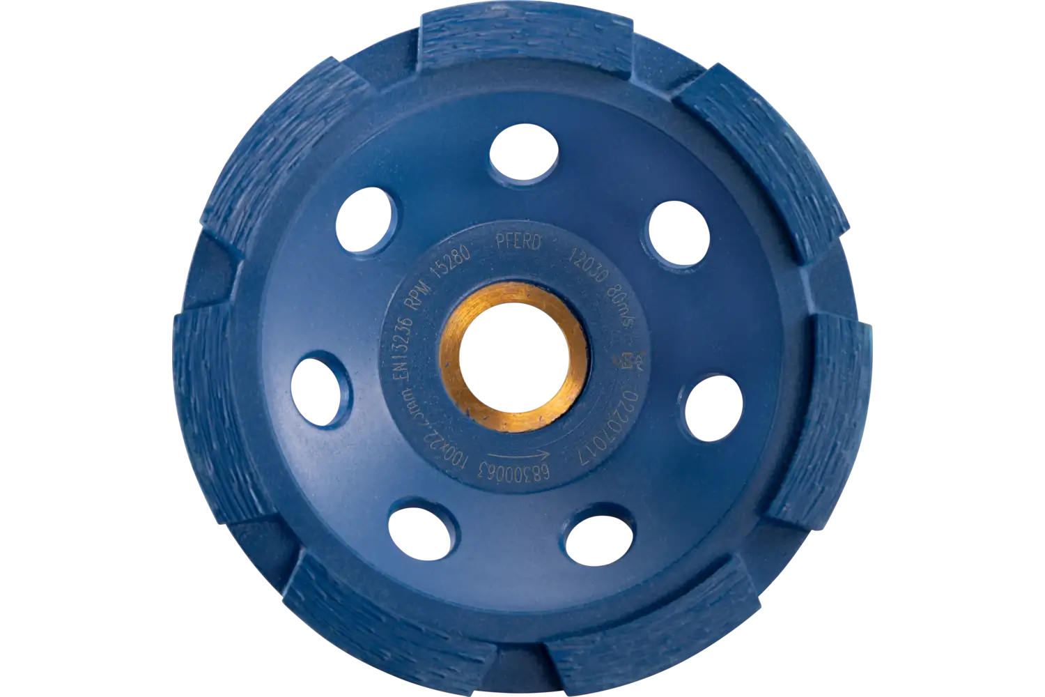 Bombeli elmas taşlama diski DCW 1R 100x6x22.23 mm, betonda ve şapta düzleştirme çalışmaları için 1