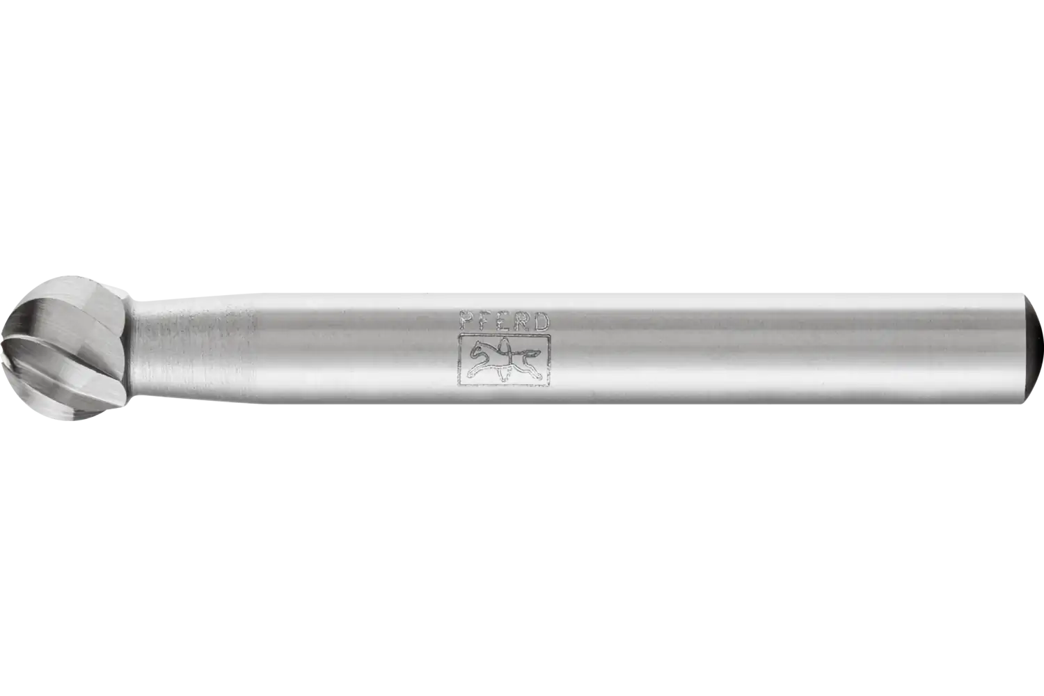 HSS döner kesici top şekil F çap 08x07 mm sap çapı 6 mm Z 1 Üniversal kaba 1