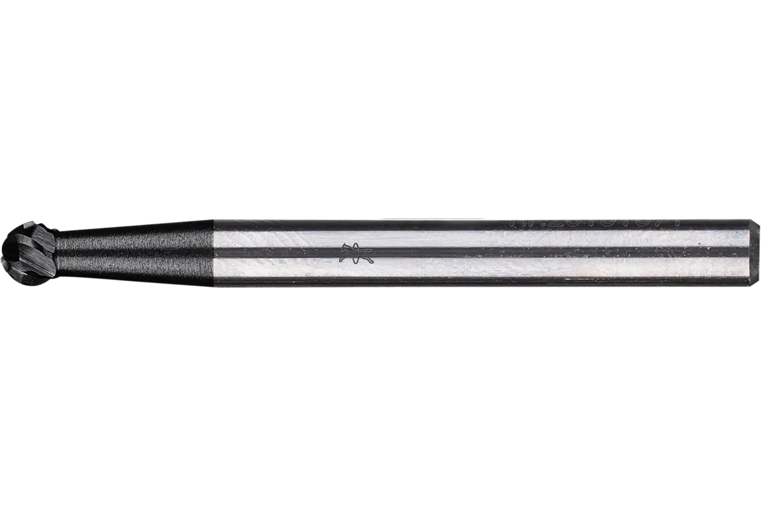 Yüksek performanslı karbür çapak alma frezesi ALLROUND top tipi KUD çap 03x02 mm sap çapı 3 mm HICOAT kaplamalı, çelik için 1