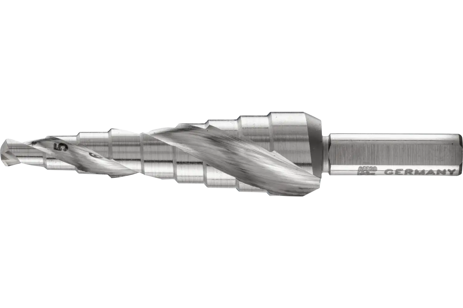 Kademeli matkap HSS 9 delme adımı çap 4-12 mm 3 yüzey şaft çapı 6 mm 1