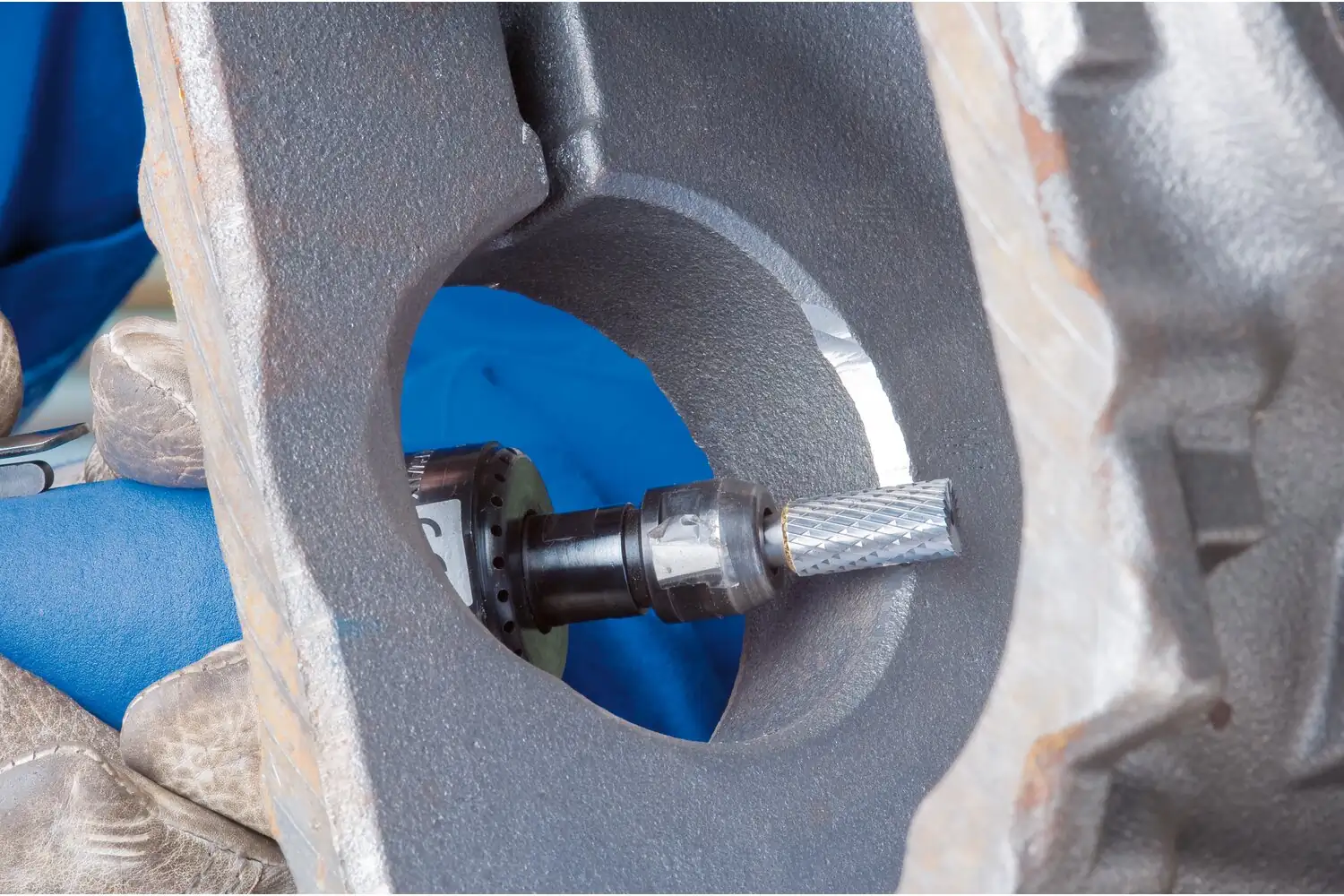 Tungsten karbür yüksek performans freze TOUGH silindirik ZYAS uç çap 08x20 mm sap çapı 6 mm darbeye dayanıklı 3