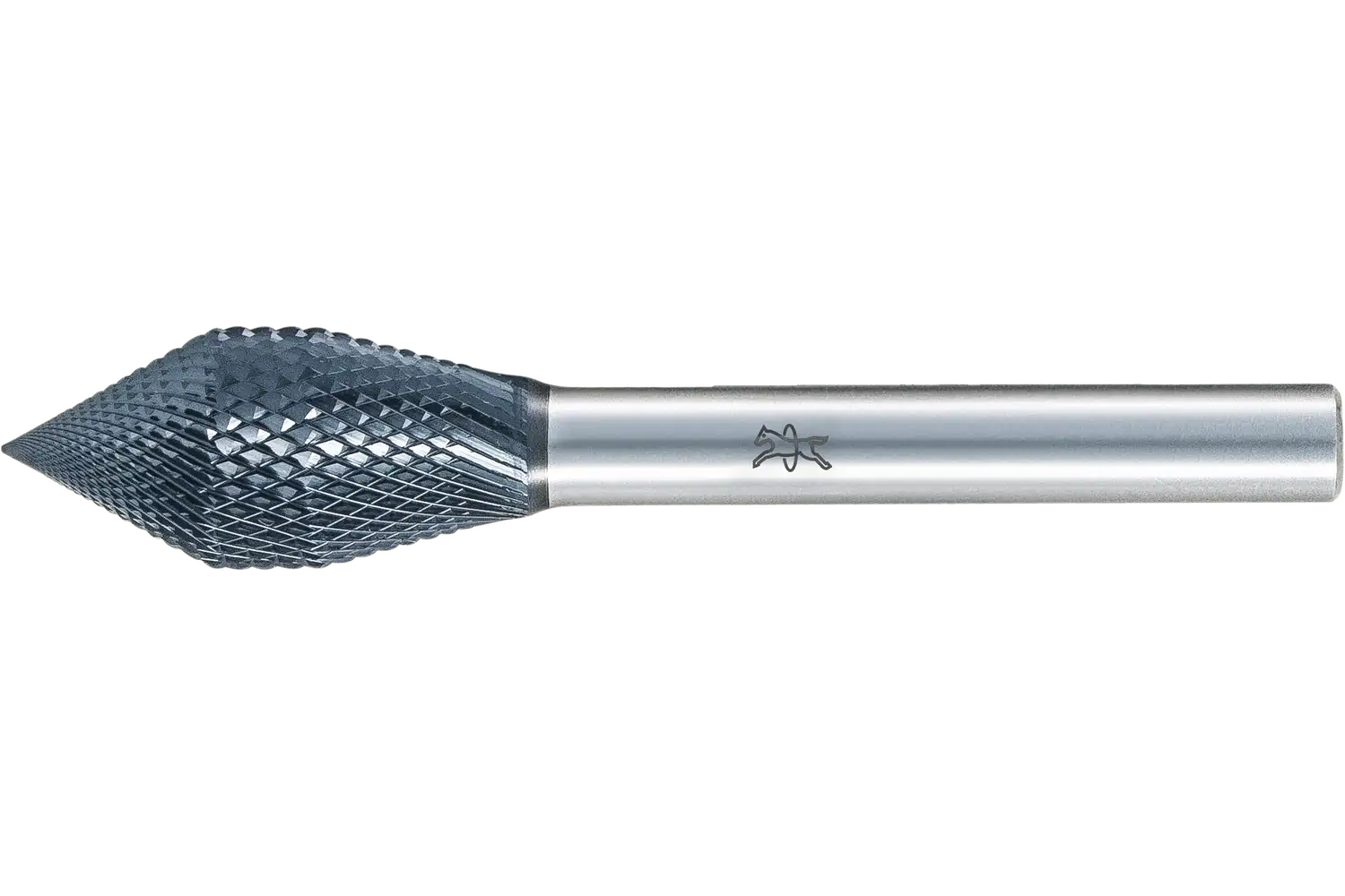 Yüksek perf. karbür çapak alma frezesi MICRO KZW çap12x25mm sap çapı 6mm robot uyg. pah kırma/çapak alma çalışm.için HICOAT kap.özel şekil 1