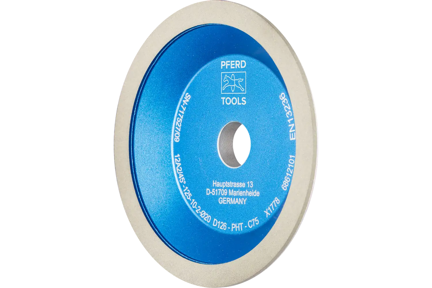 Elmas taşlama diski reçine 12A2/ 45 ° PHT 178mm D126 (orta) kuru taşlama 1