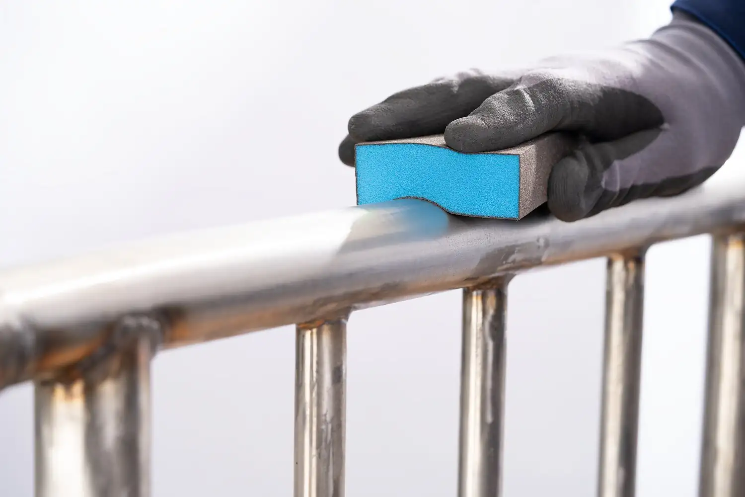 Su geçirmez zımparalama süngeri seti 69x98x26 mm A60,A100,A180, genel kullanım için dört taraflı 4