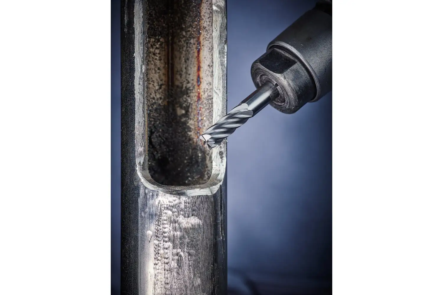 Tungsten karbür yüksek performans freze seti 1906 INOX 3-parça çapı 6 mm sap çapı 6 mm paslanmaz çelik için 4
