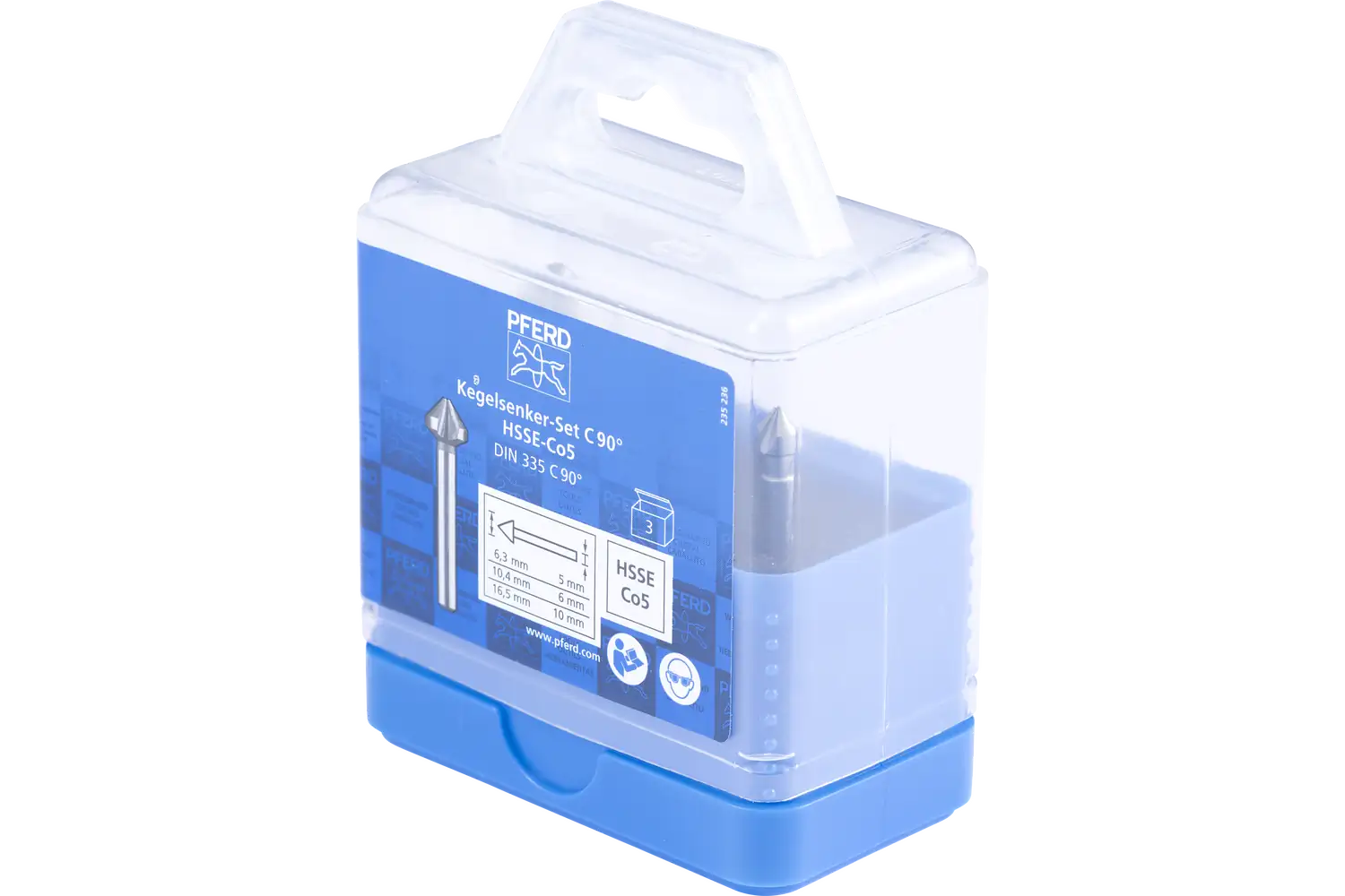 HSSE havşa seti 3-parça DIN 335 C 90° versiyon Co5 2
