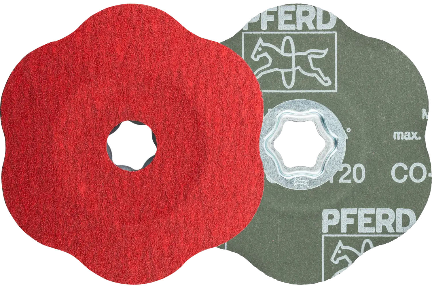 Konturlar için COMBICLICK seramik oksit tanecik fiber disk çap 125 mm CO-COOL120 1
