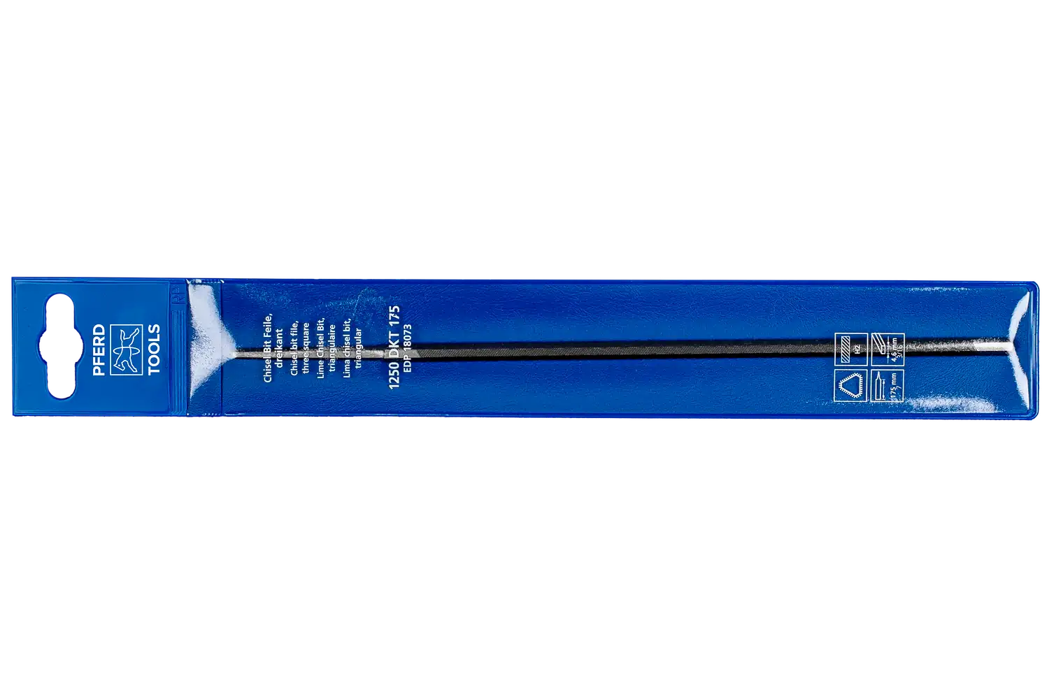 Kenar taşlama zincir testerelerinin bilenmesi için CHISEL BIT FILE üçgen 175 mm kesim 2 3
