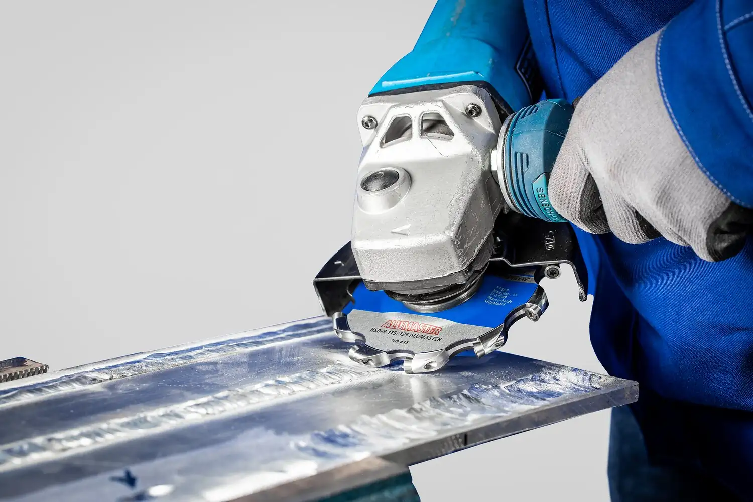 Yüksek performanslı frezeleme diski ALUMASTER R çap 115 mm açılı taşlama makineleri için alüminyum üzerinde çalışma HICOAT 3