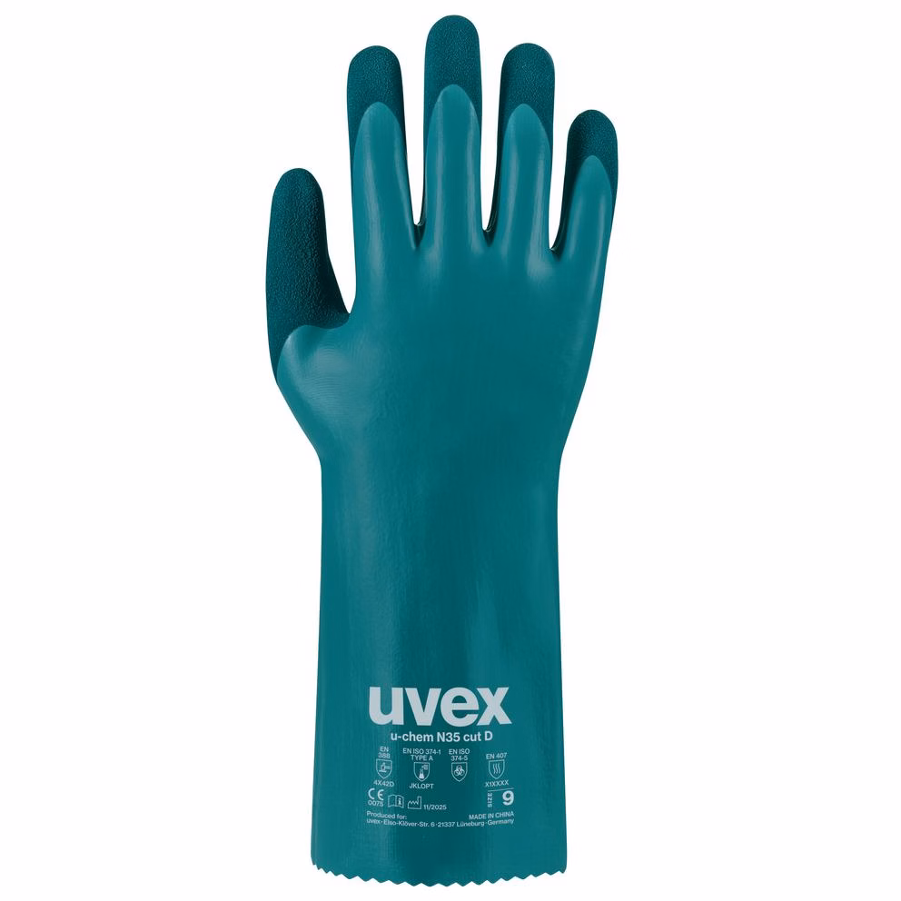 Koruyucu Eldivenler | uvex u-chem N35 cut D kimyasallara karşı koruyucu eldiven