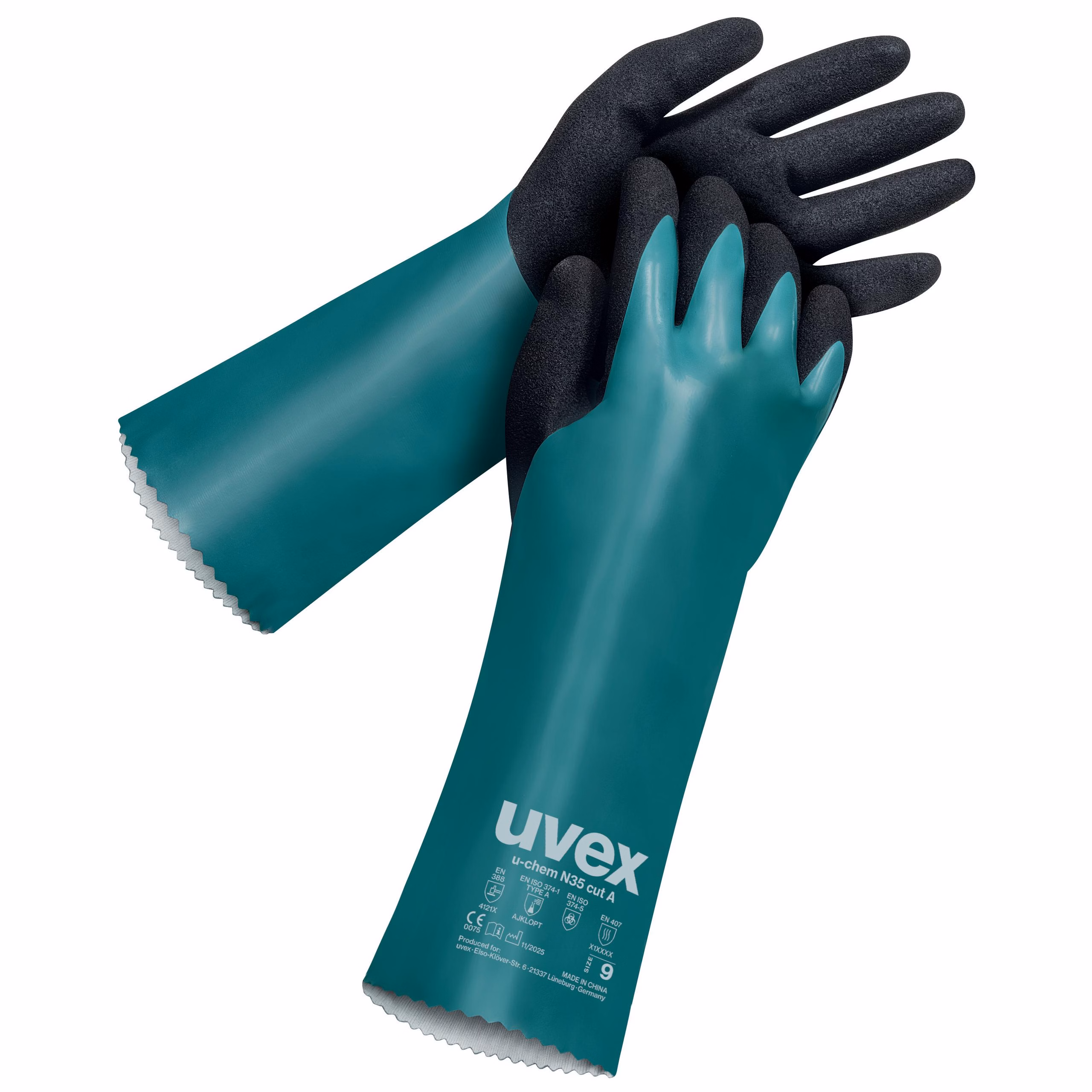 uvex u-chem N35 cut A kimyasallara karşı koruyucu eldiven