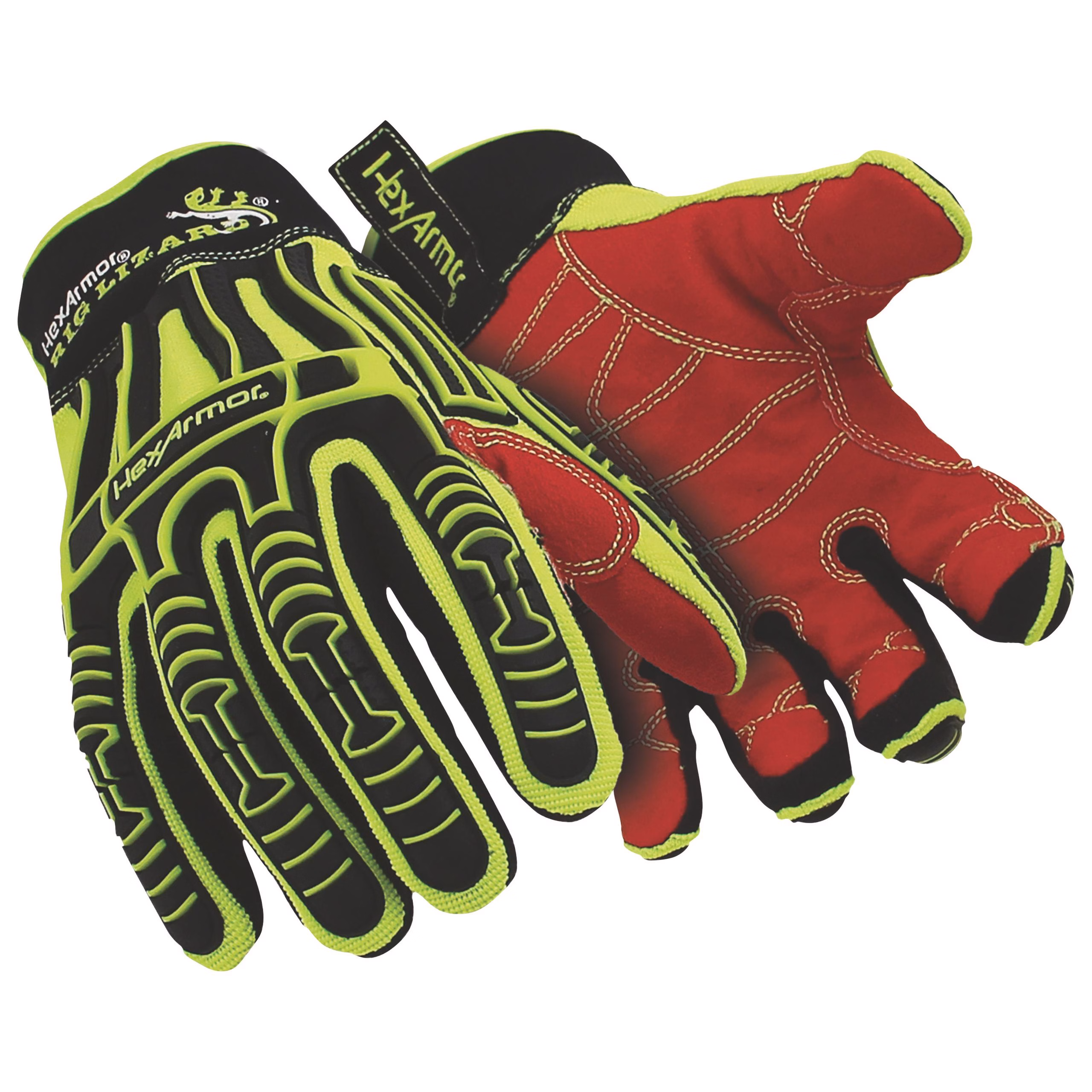 Darbelere karşı korumalı eldiven HexArmor® Rig Lizard® 2021X