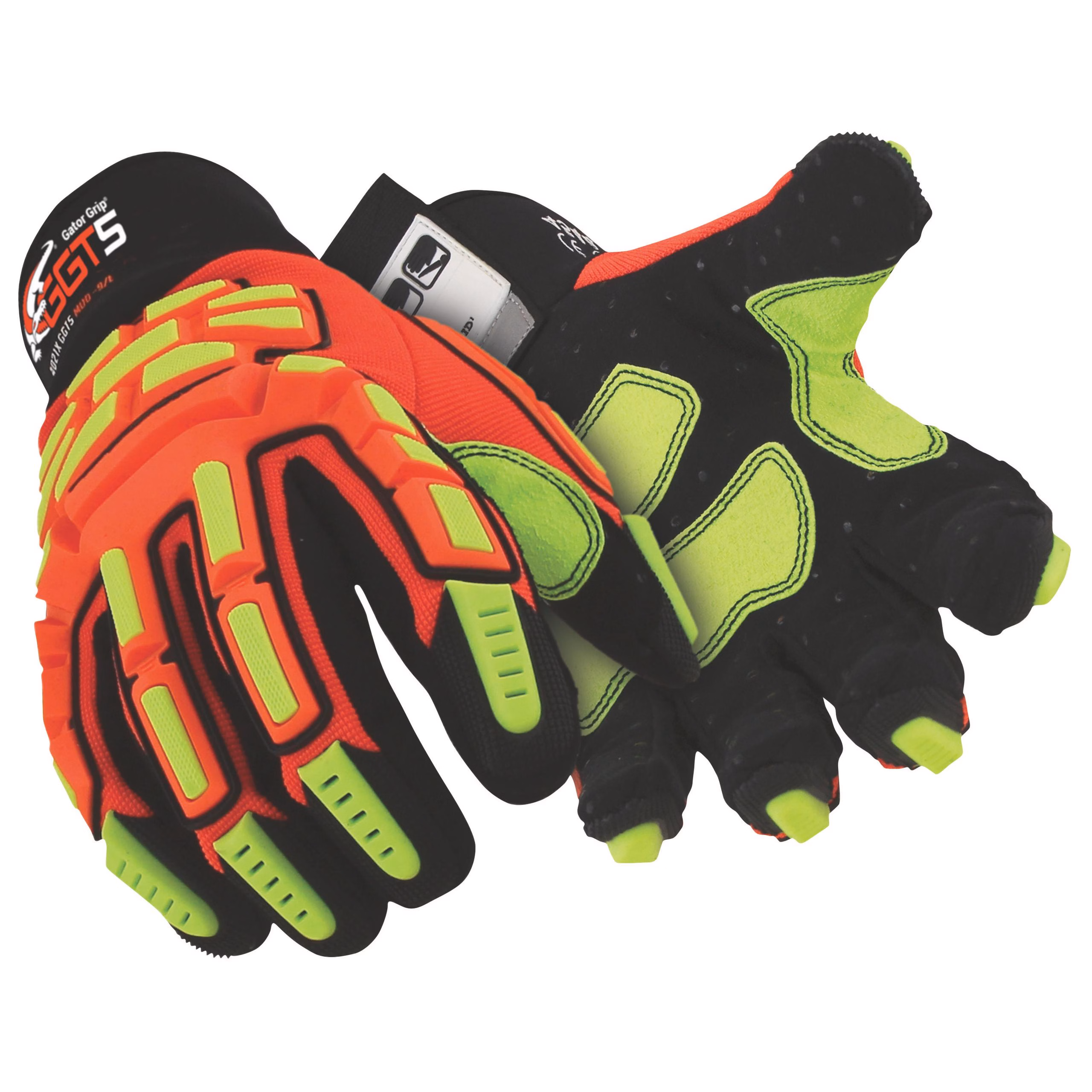 Ağır hizmet tipi kesilme ve darbelere karşı dayanıklı iş eldiveni HexArmor® GGT5® Mud Grip® 4021X