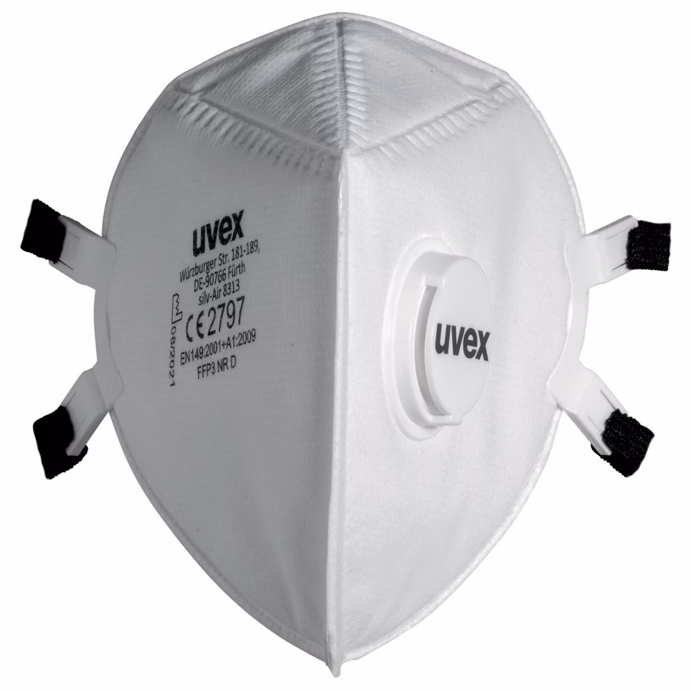 FFP3 düz katlanır maske uvex silv-Air p 8313