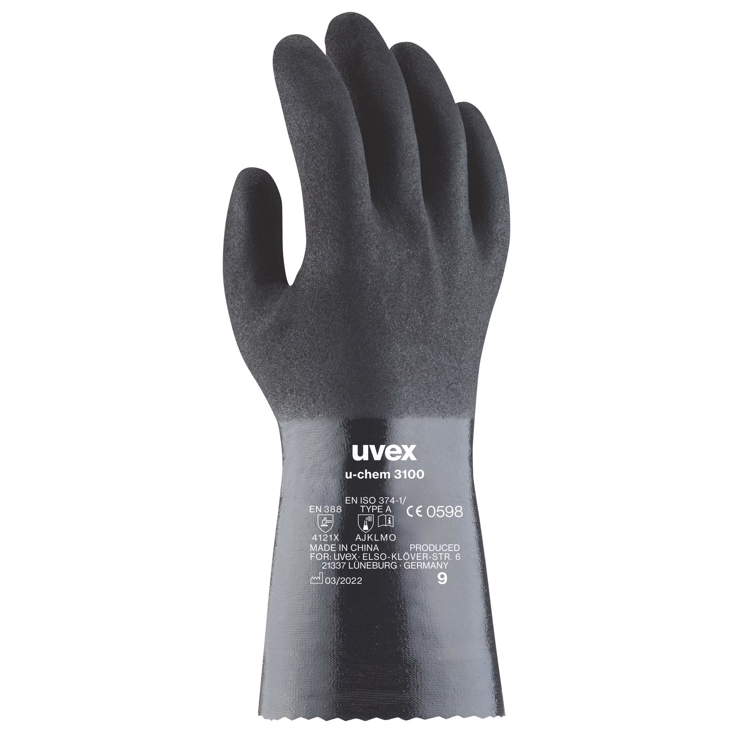 Koruyucu Eldivenler | uvex u-chem 3100 kimyasallara karşı koruyucu eldiven