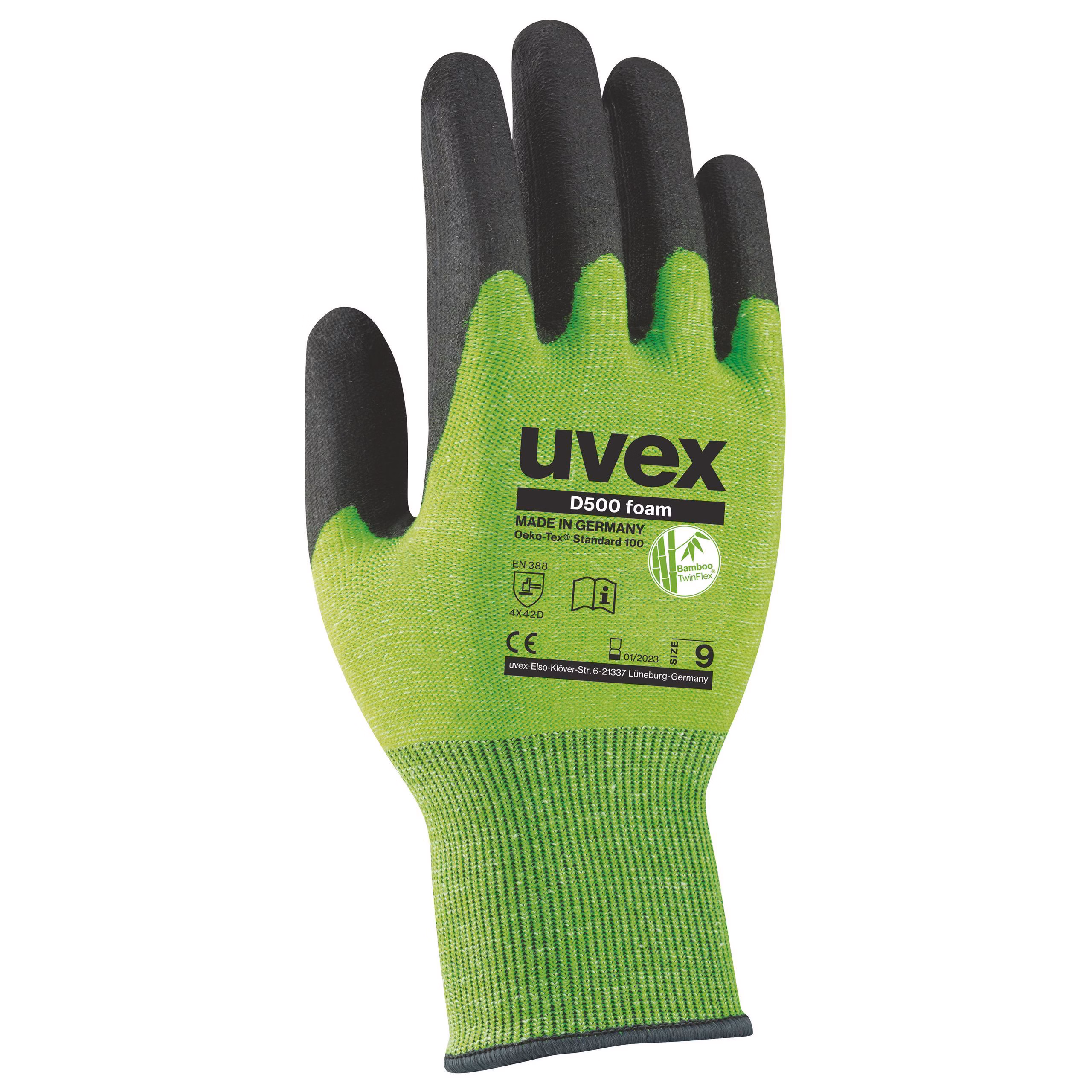 Koruyucu Eldivenler | uvex D500 foam kesilmeye karşı koruyucu eldiven
