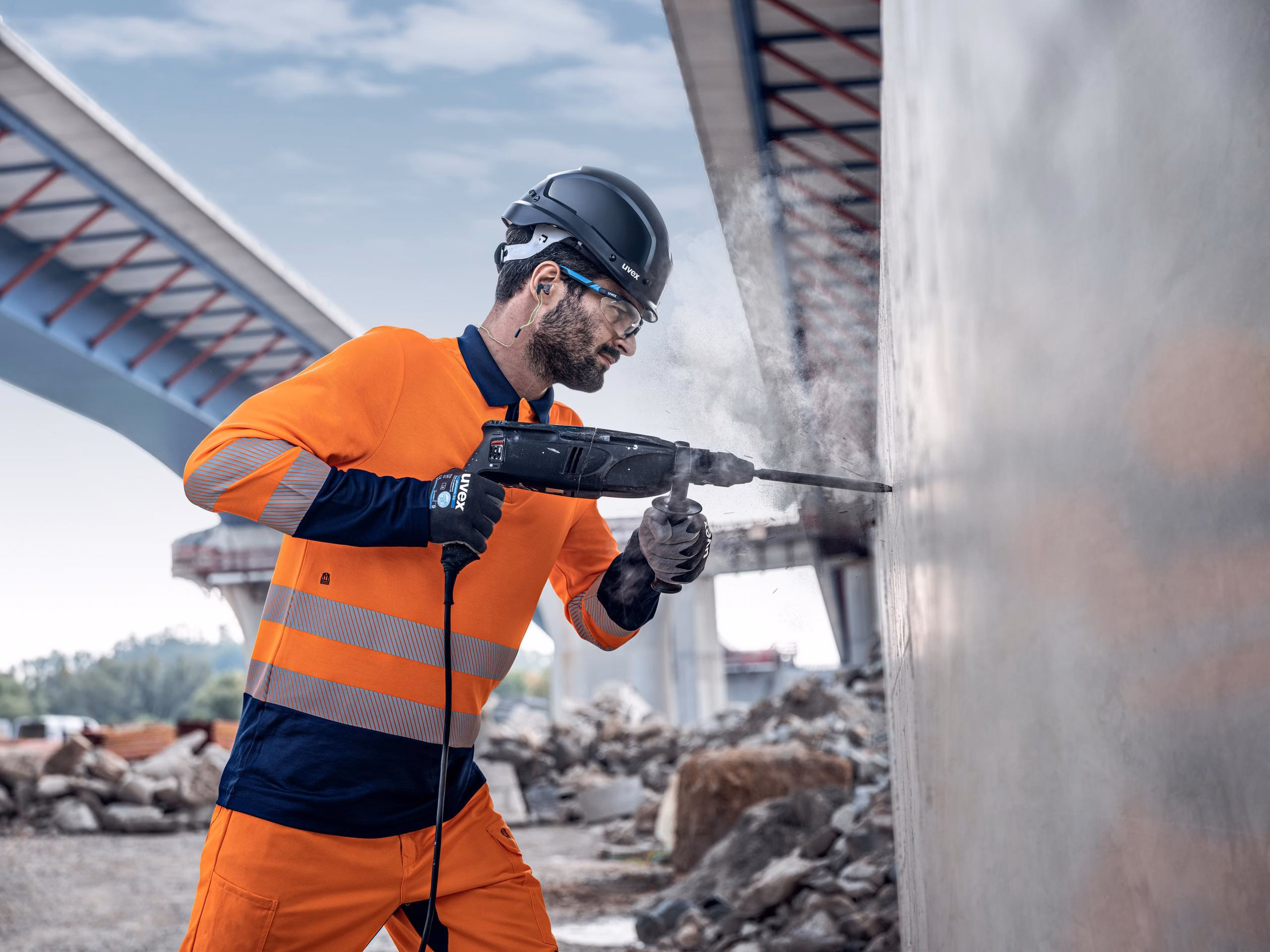 Koruyucu Kıyafet ve İş Kıyafetleri | uvex suXXeed construction uzun kollu polo yaka tişört