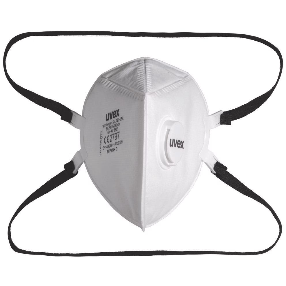 Solunum Koruması | FFP3 düz katlanır maske uvex silv-Air p 8313