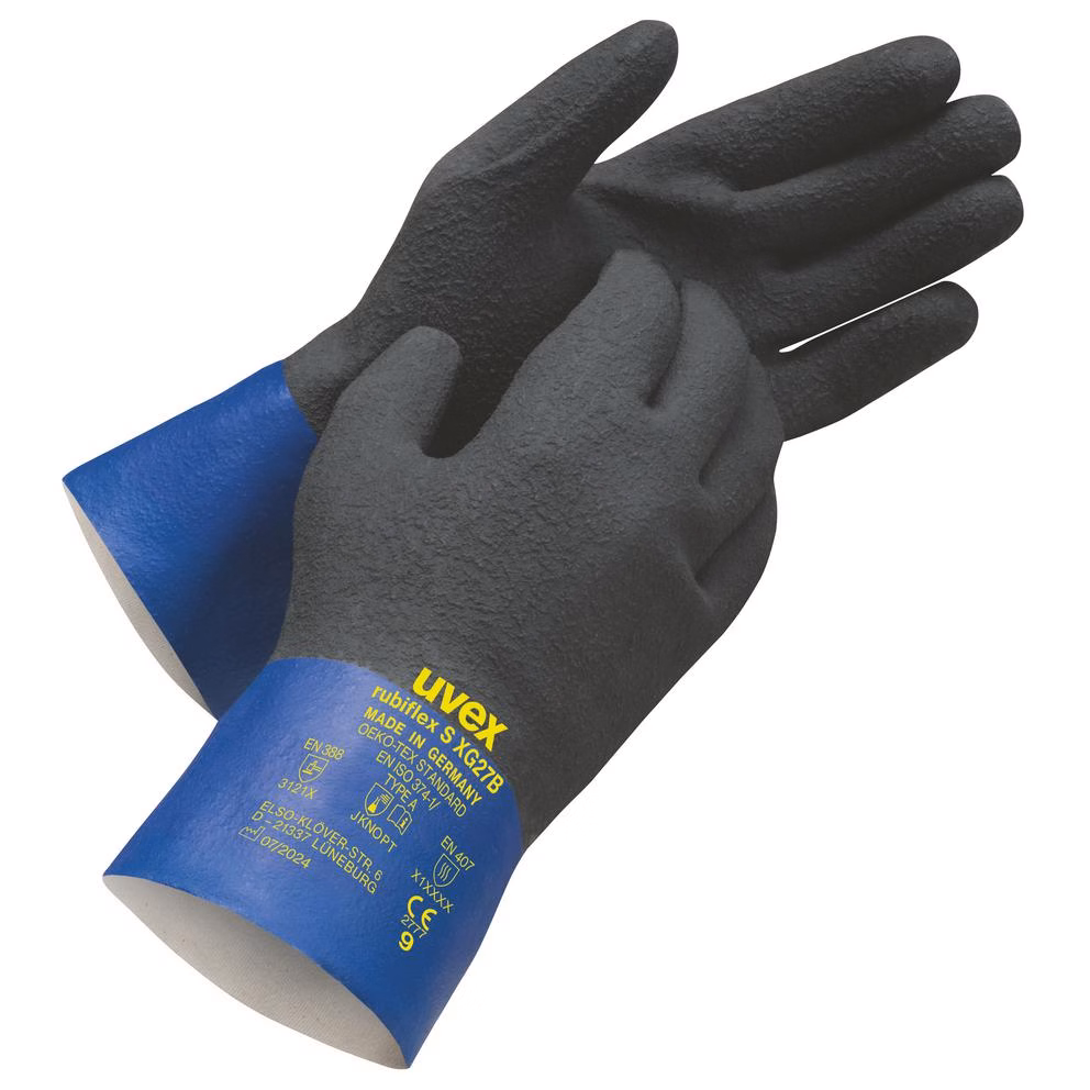 uvex rubiflex S XG27B kimyasallara karşı koruyucu eldiven