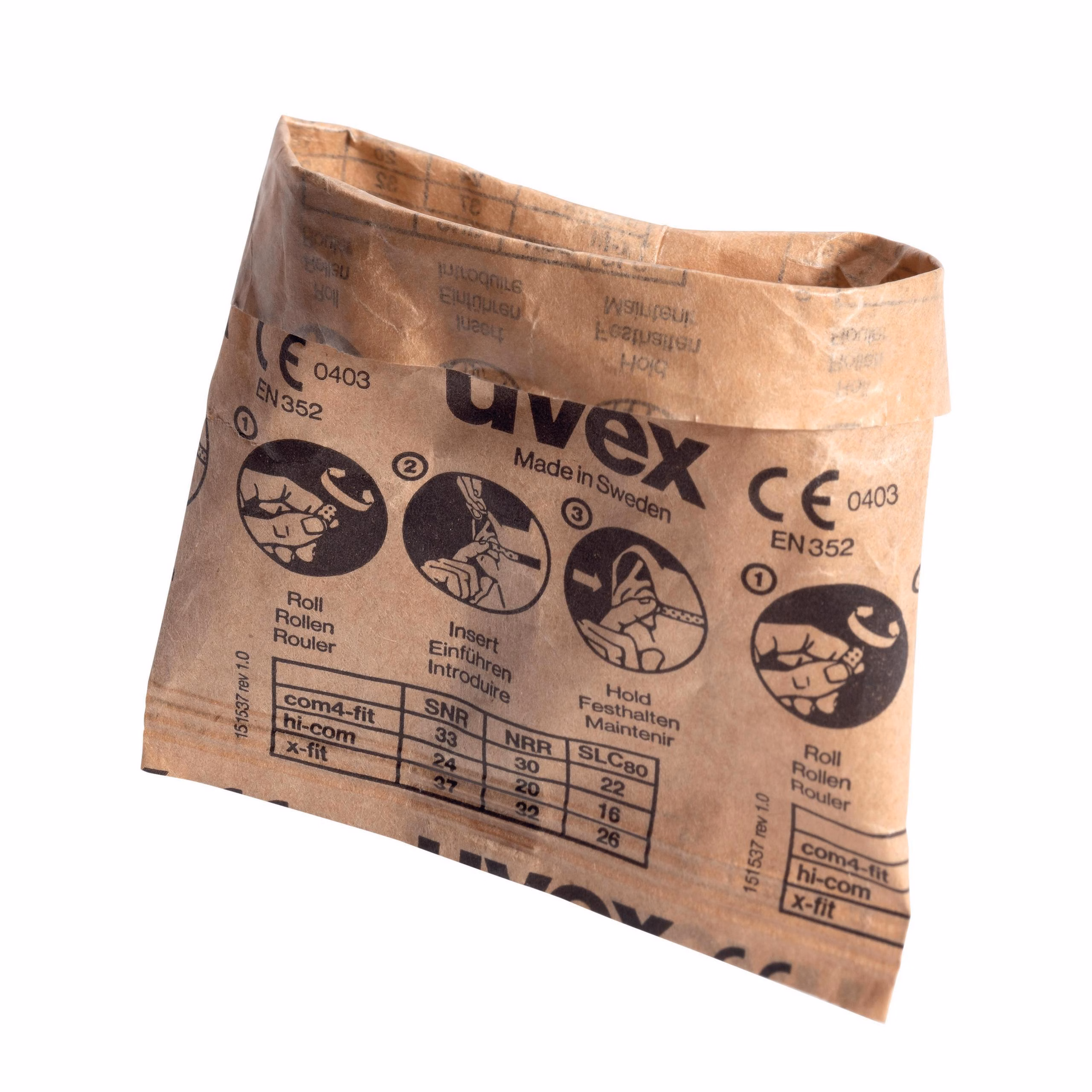 İşitme Koruması | uvex x-fit tek kullanımlık kulak tıkaçları
