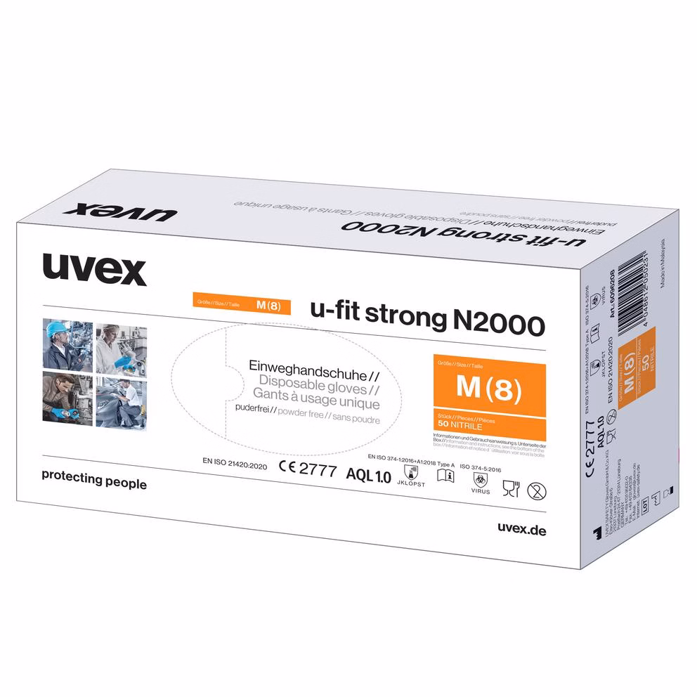 Koruyucu Eldivenler | uvex u-fit strong N2000 kimyasallara karşı koruyucu eldiven
