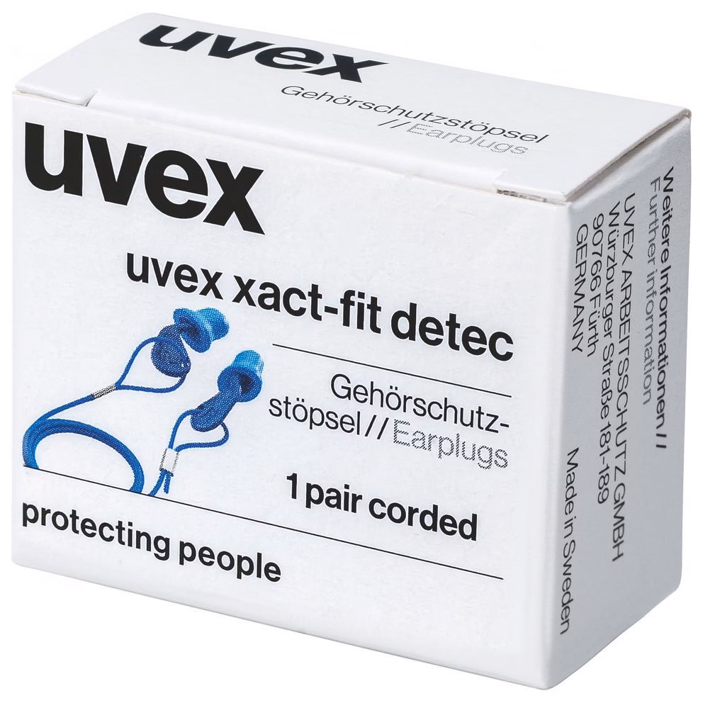 İşitme Koruması | uvex xact-fit detec algılanabilir tek kullanımlık kulak tıkaçları