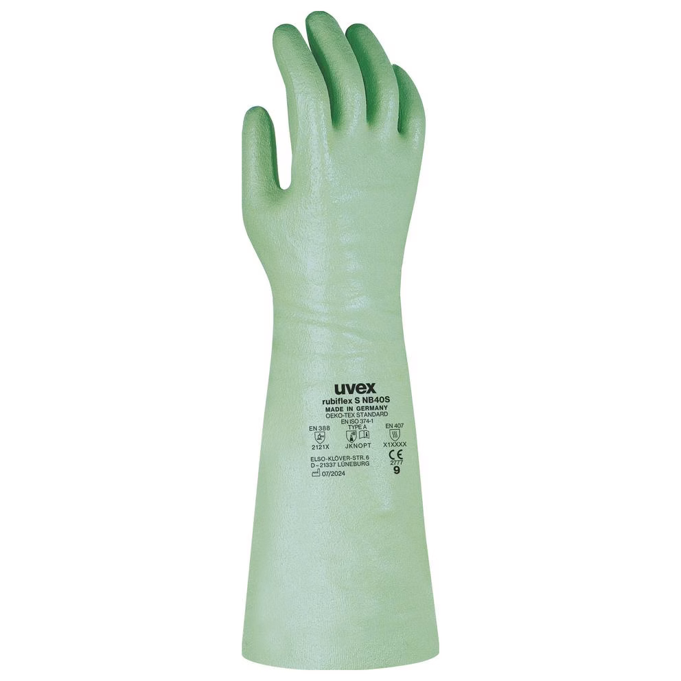 uvex rubiflex S NB40S kimyasallara karşı koruyucu eldiven