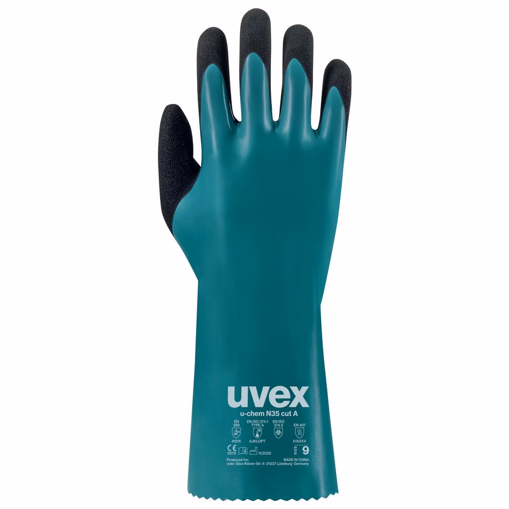 Koruyucu Eldivenler | uvex u-chem N35 cut A kimyasallara karşı koruyucu eldiven