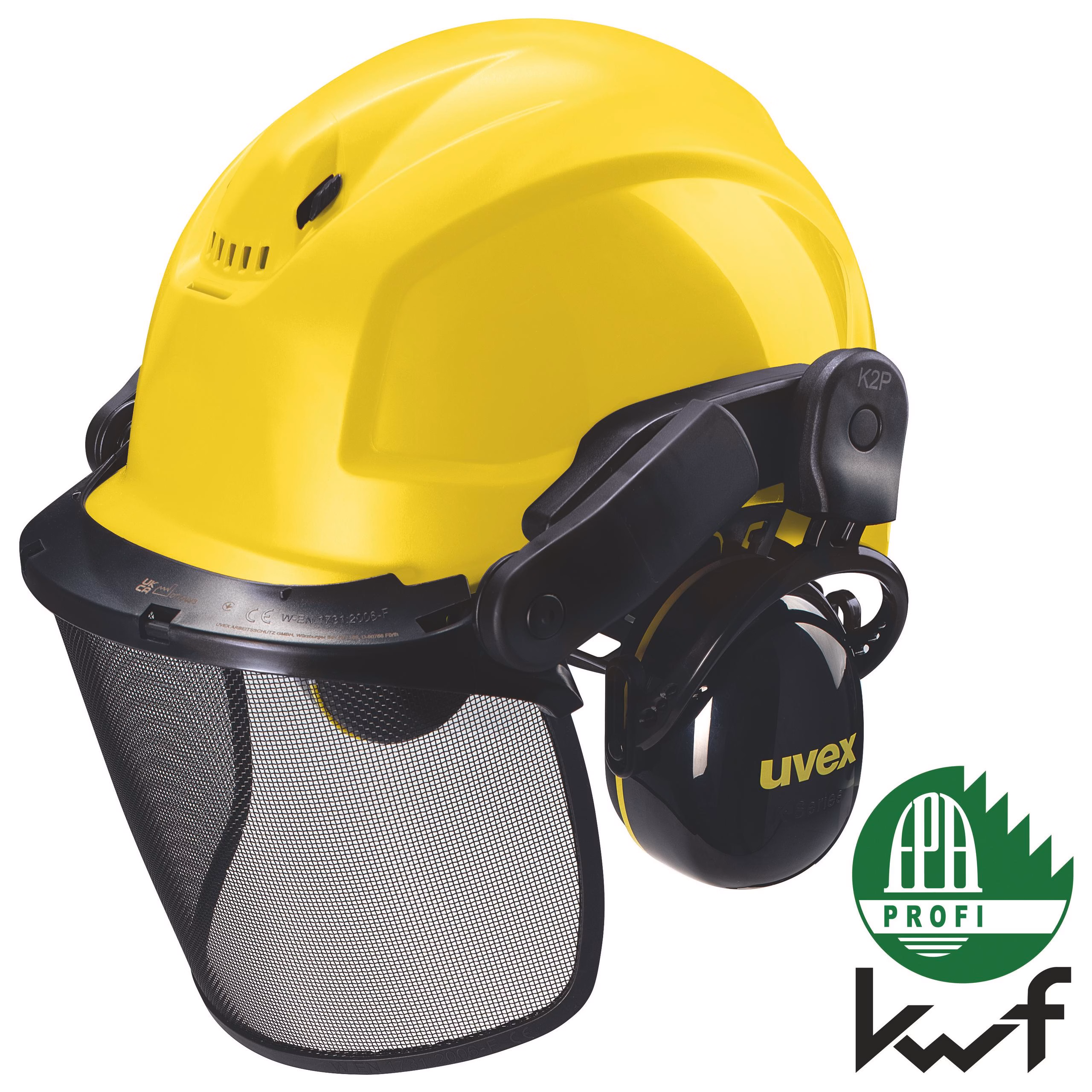 Koruyucu Baretler | uvex orman işçisi seti MIPS® sarı