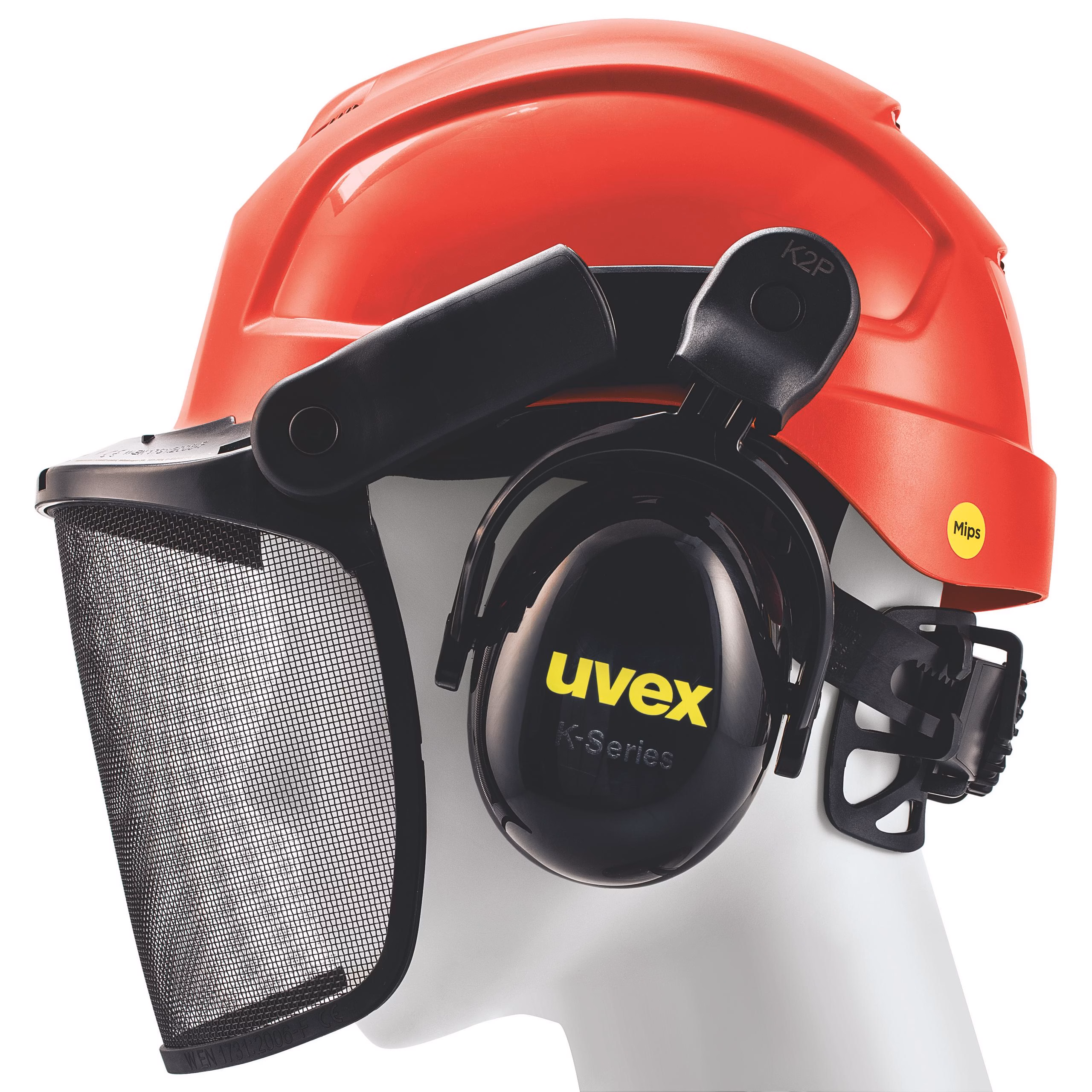 Koruyucu Baretler | uvex orman işçisi seti Mips® kırmızı