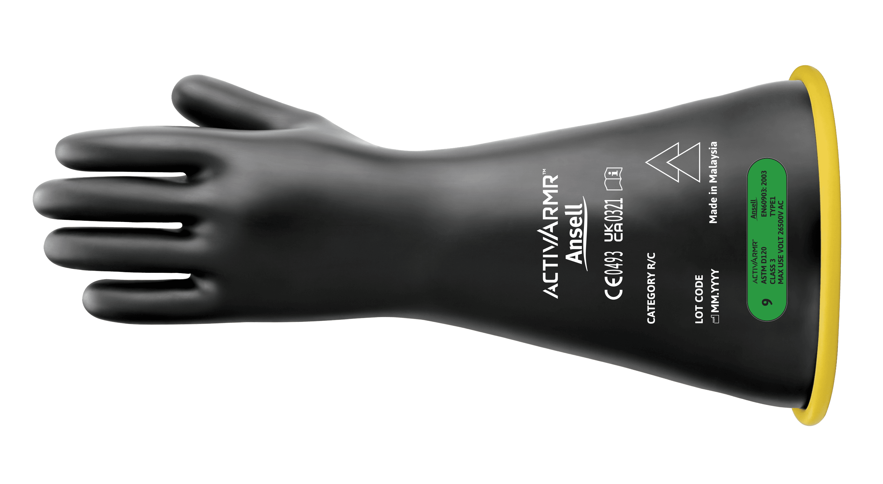 ActivArmr Bi-Color Electrical Insulating Gloves Class 3 – RIG316YBSC
