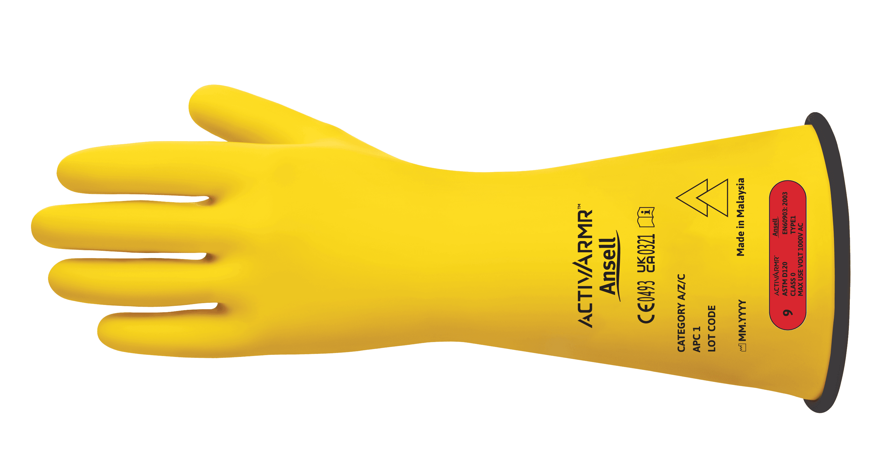 ActivArmr Bi-Color Electrical Insulating Gloves Class 0 – RIG014YBSC